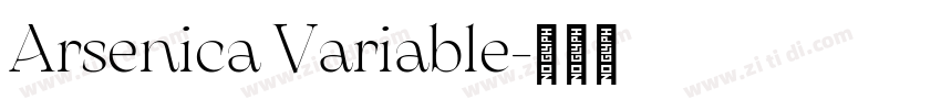 Arsenica Variable字体转换